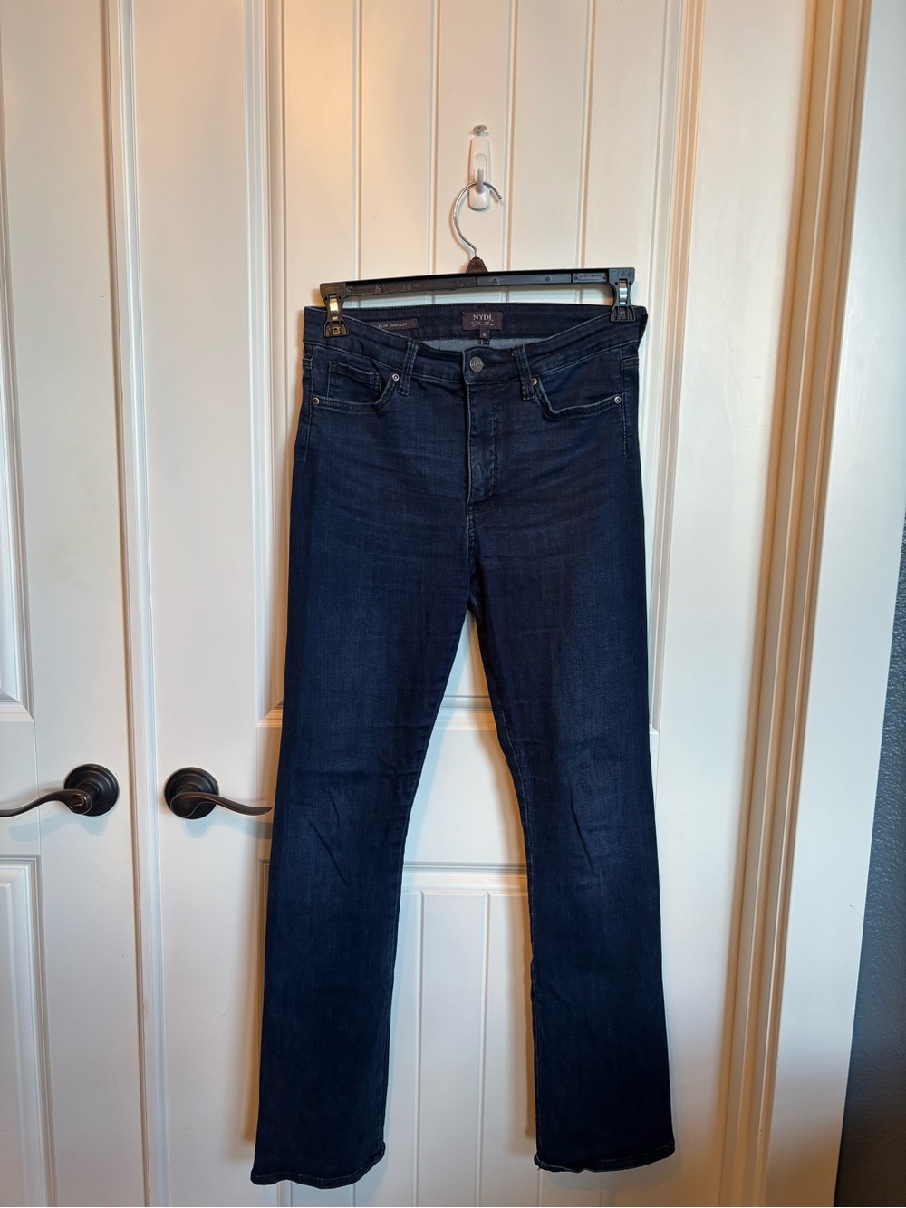 NYDJ Women's Boot Cut Jeans in Dark Indigo Blue